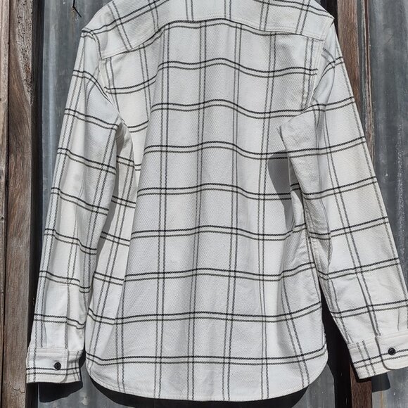 Everlane Men's Over-Shirt Plaid / Striped Button Up Long Sleeve Casual Large - Picture 4 of 8